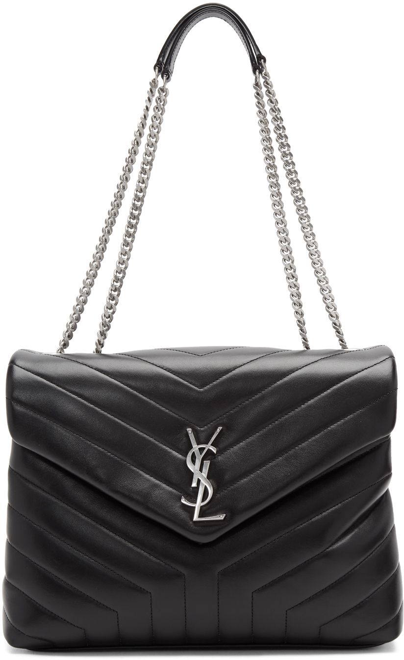 Black Medium Loulou Bag | SSENSE