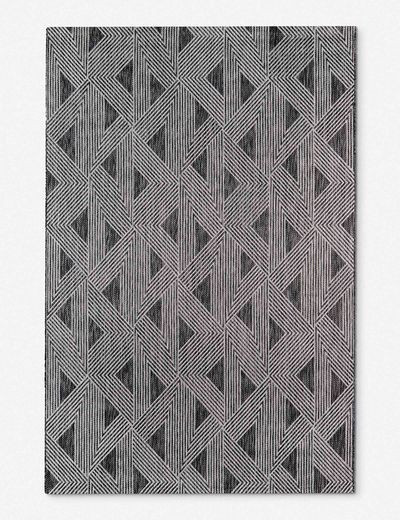Jeca Indoor/Outdoor Rug, Charcoal | Lulu and Georgia 