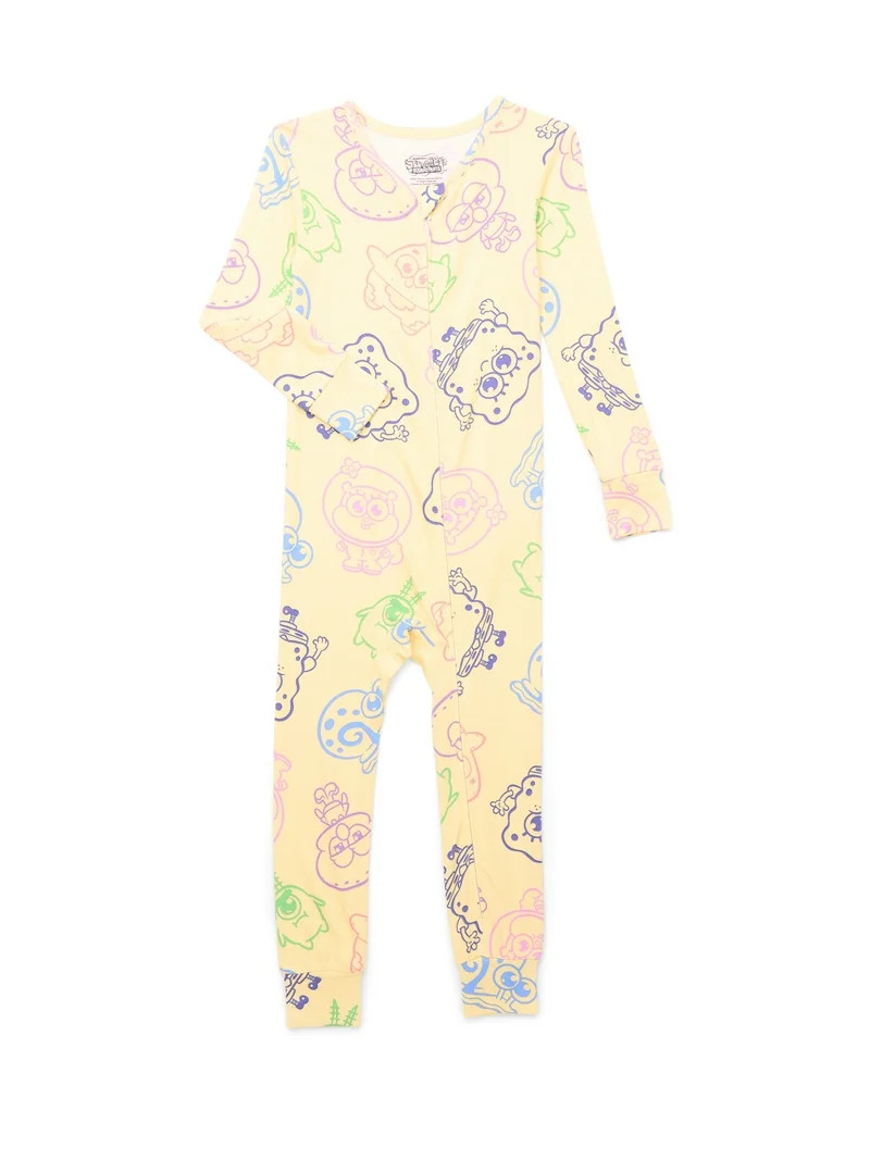 SpongeBob SquarePants Baby and Toddlers' One-Piece Sleeper, Sizes 12M-5T - Walmart.com | Walmart (US)