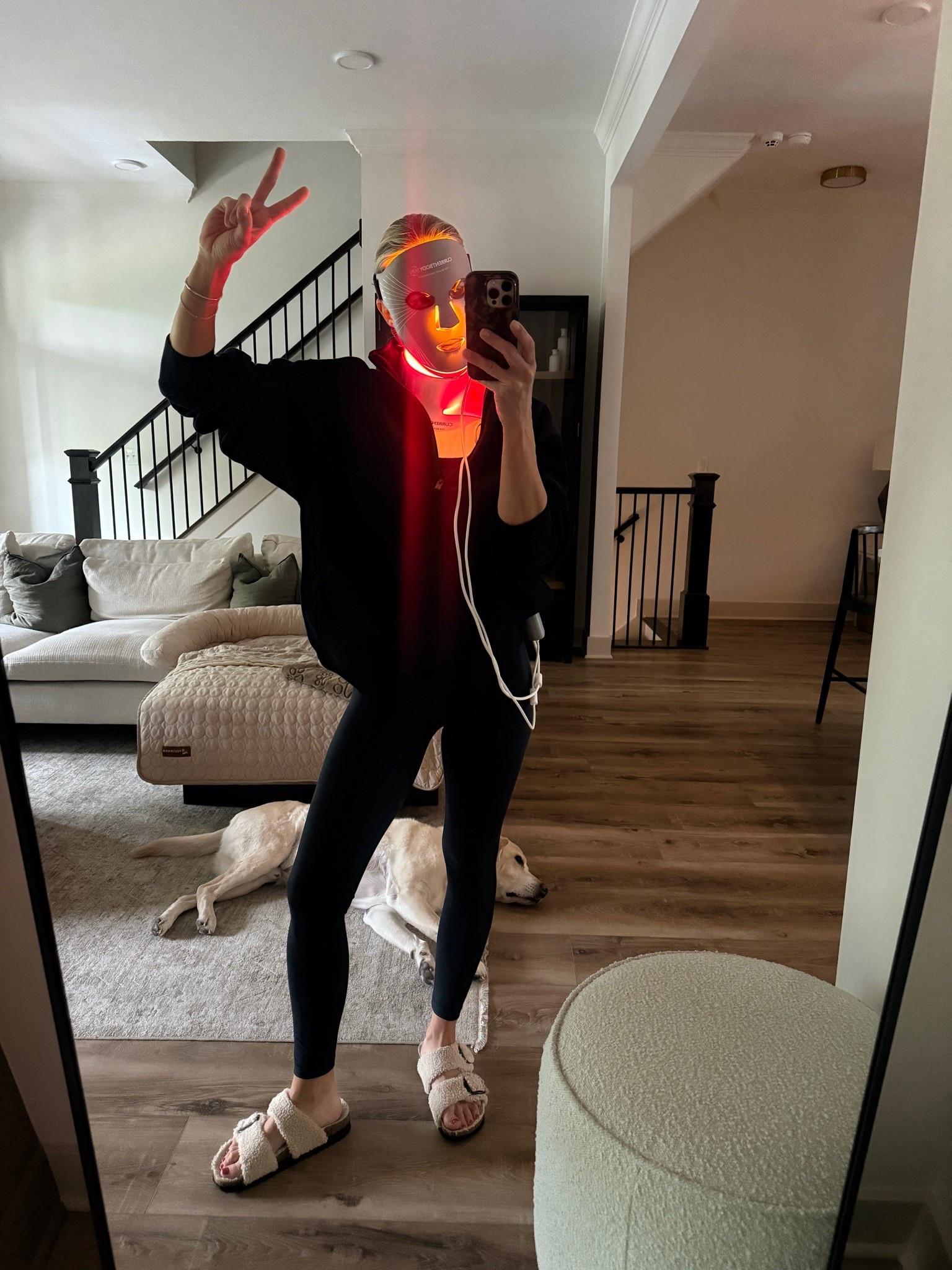 Wearing 4 leggings, medium bra top (caked under), small sweatshirt, sandals tts

Mask Code: ABOVETHELAW

#LTKmorningroutine #LTKselfcare #LTKActive