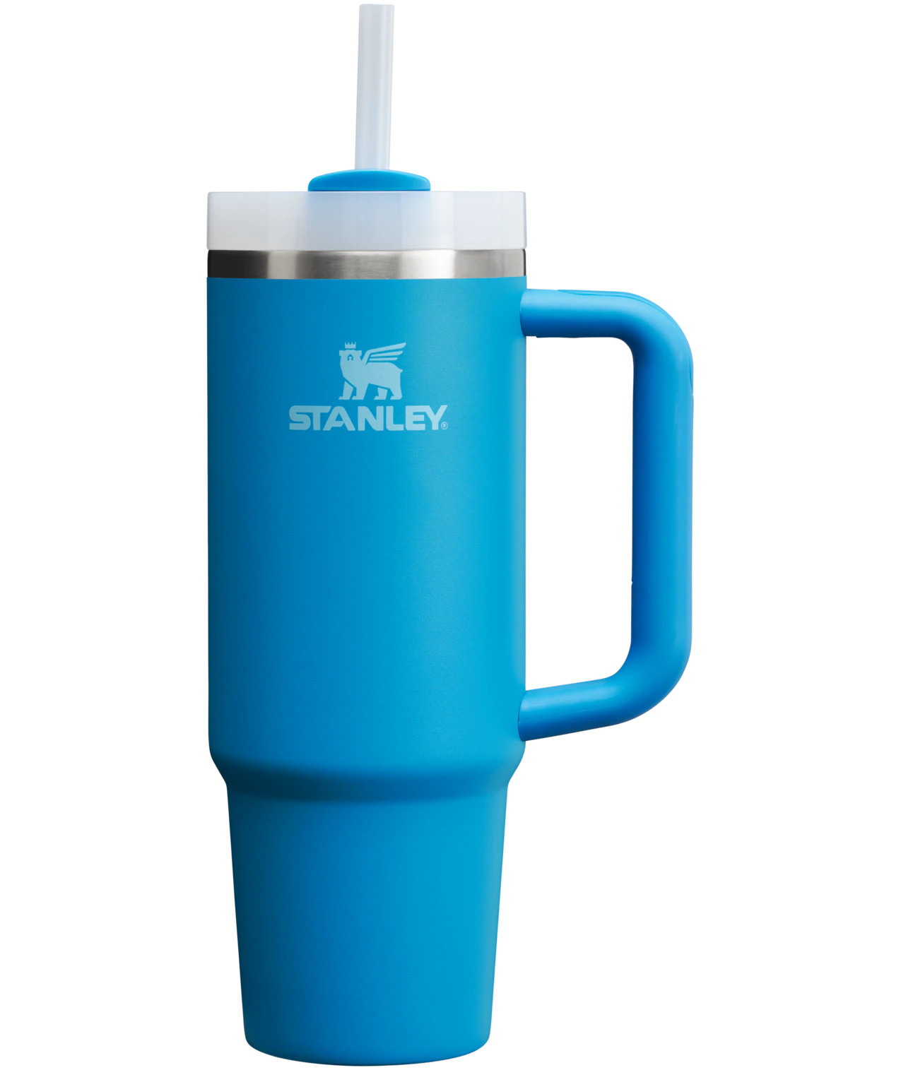 Stanley Quencher H2.0 Flowstate Tumbler 30 -fl oz Stainless steel Insulated Water bottle - Azure one_size in Blue | 10-11825-148 | Lowe's