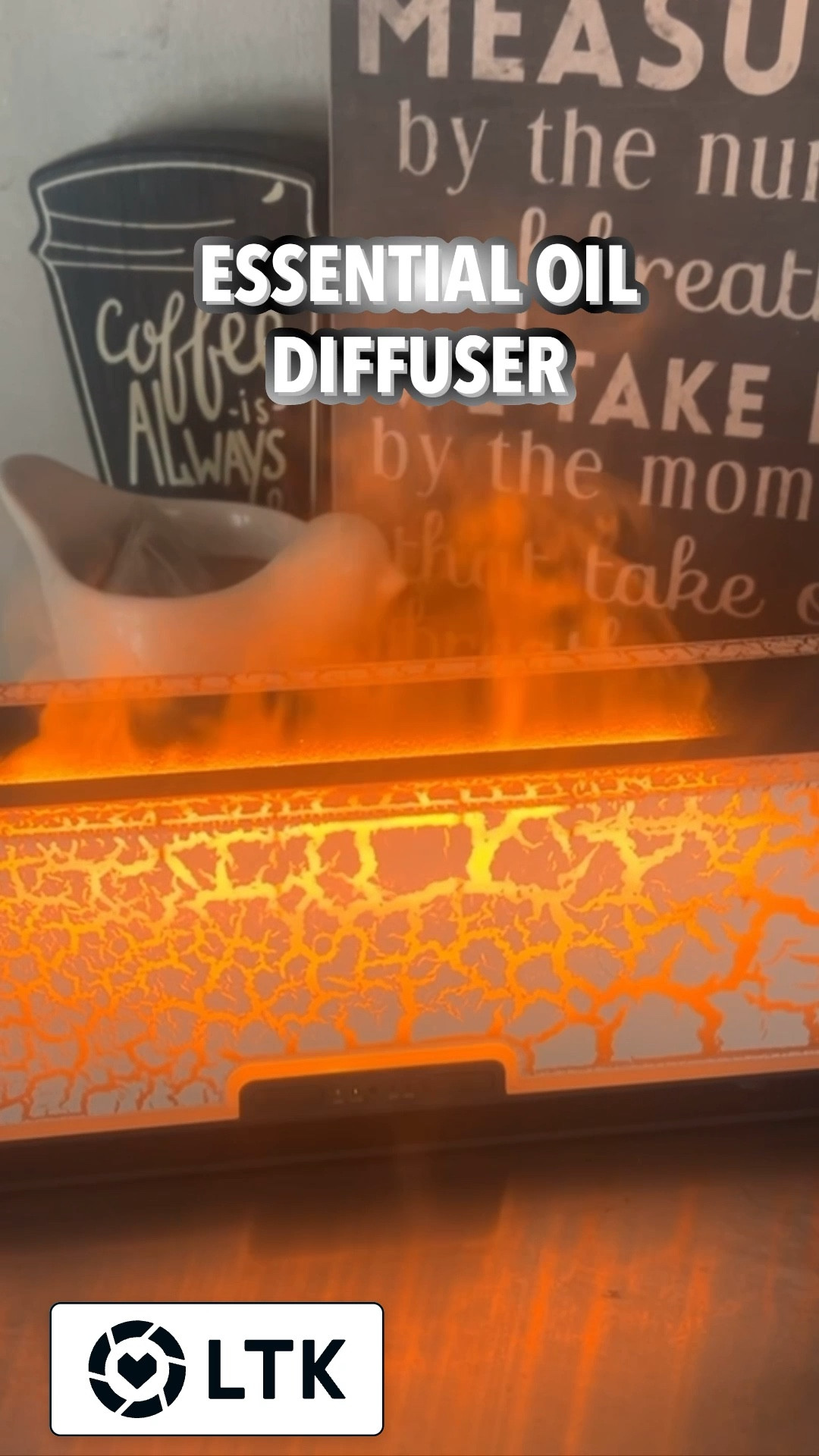 This home find did not disappoint! It’s an essential oil diffuser and looks like a mini fireplace. So cozy and calming.

#LTKselfcare #LTKdayinmylife #LTKmorningroutine