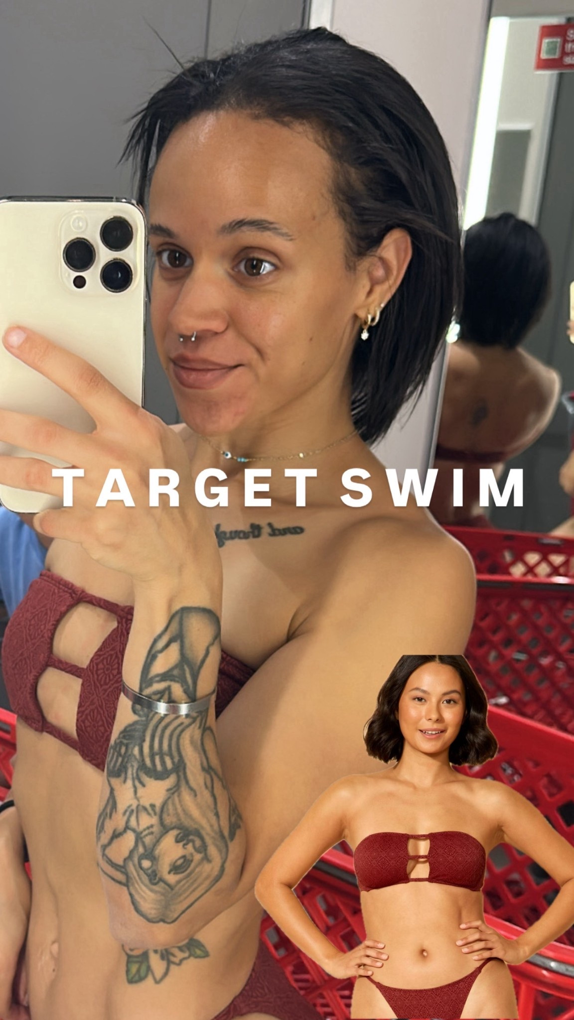 Target swim 2026. Snagged this bikini, and I think it’s so cute! It has straps to add on if wanted! No tan lines!
Bikini
Swim
Target

#LTKSwim #LTKfitnessgoals #LTKmomlife