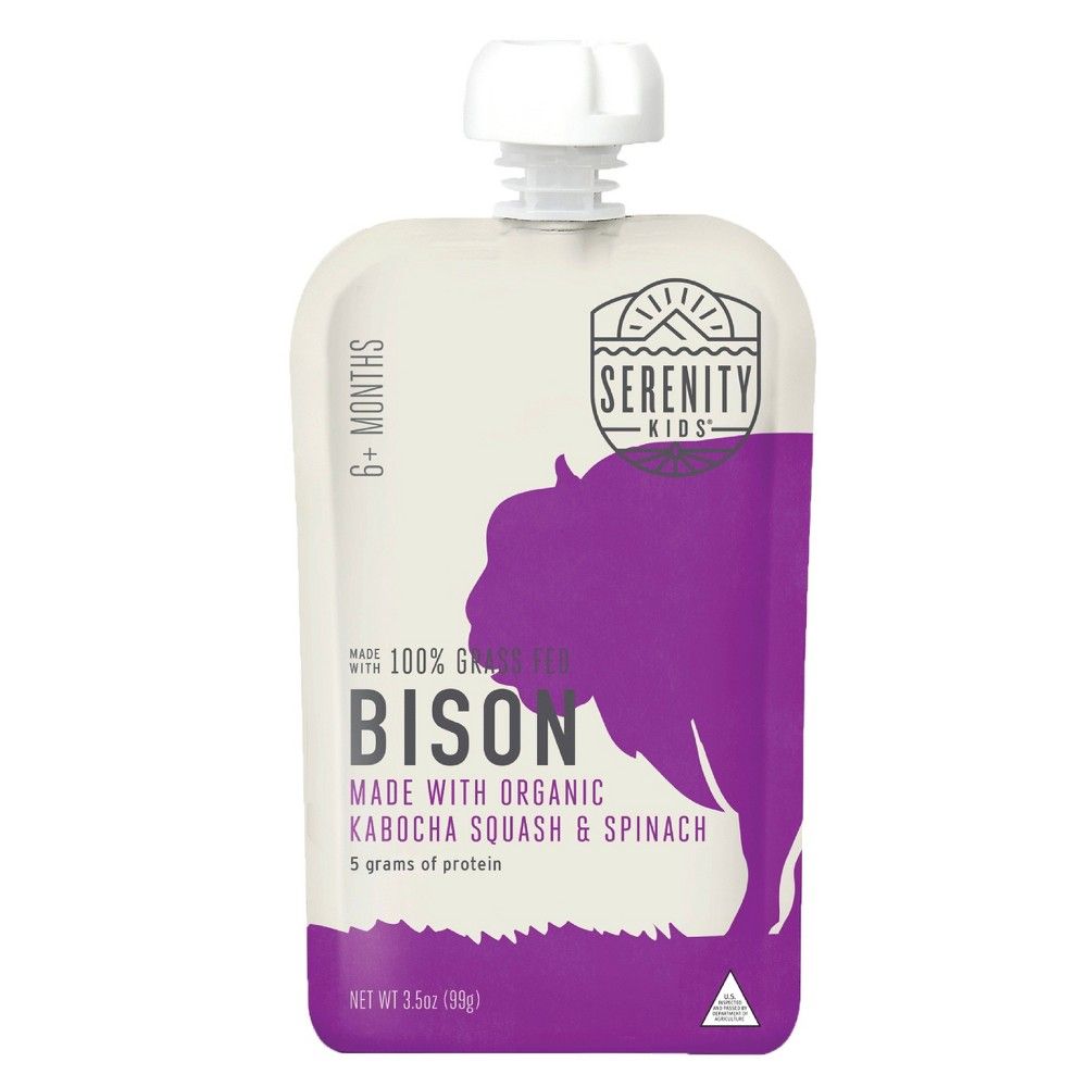 Serenity Kids Grass Fed Bison with Organic Kabocha Squash & Spinach Baby Meals, Clean Label Project  | Target