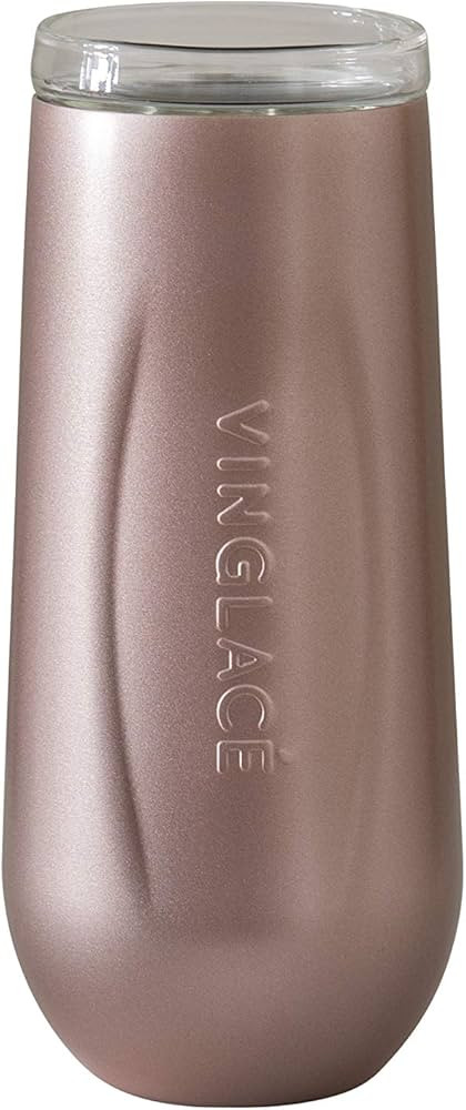 Vinglacé Stainless Steel Stemless Champagne Flute- Insulated Sparkling Wine Tumbler with Glass I... | Amazon (US)