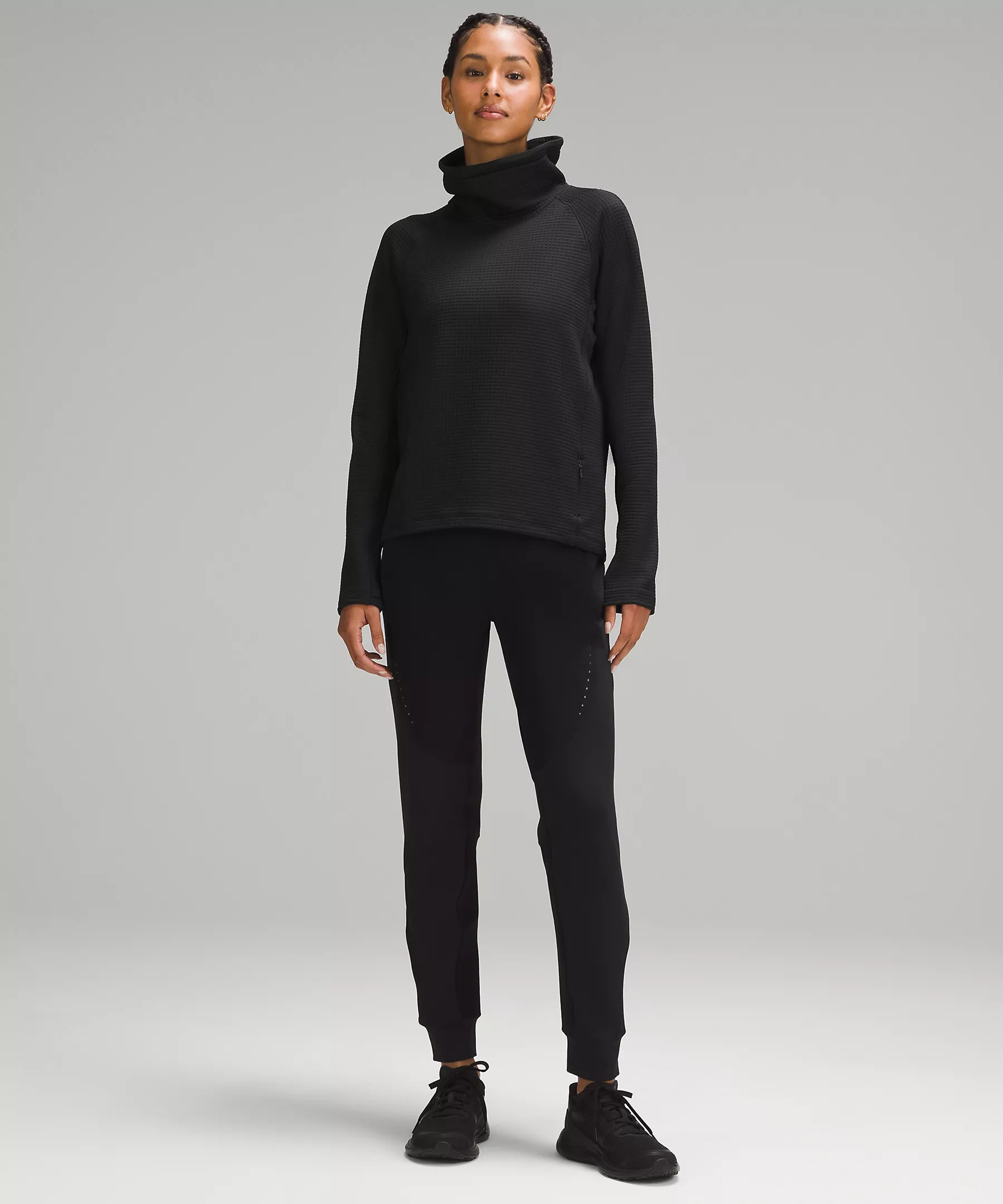 Waffle-Knit Funnel-Neck Long-Sleeve Shirt | Lululemon (US)