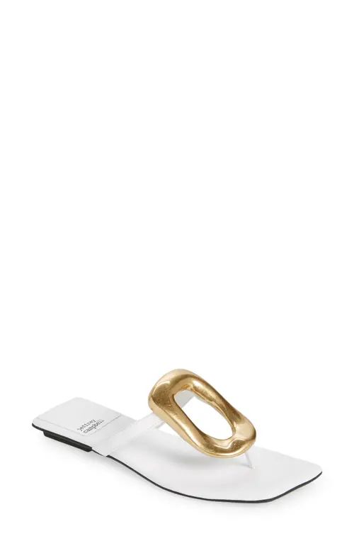 Jeffrey Campbell Linques 2 Flip Flop in White Gold at Nordstrom, Size 8 | Nordstrom