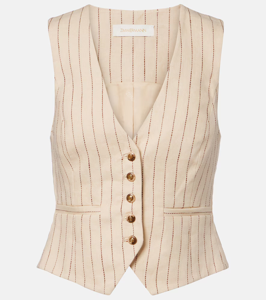 Zimmermann Striped linen vest | Mytheresa (US/CA)