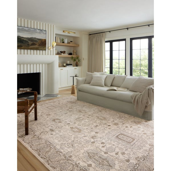 Teagan TEA-03 Ivory/Sand Area Rug | Rugs Direct