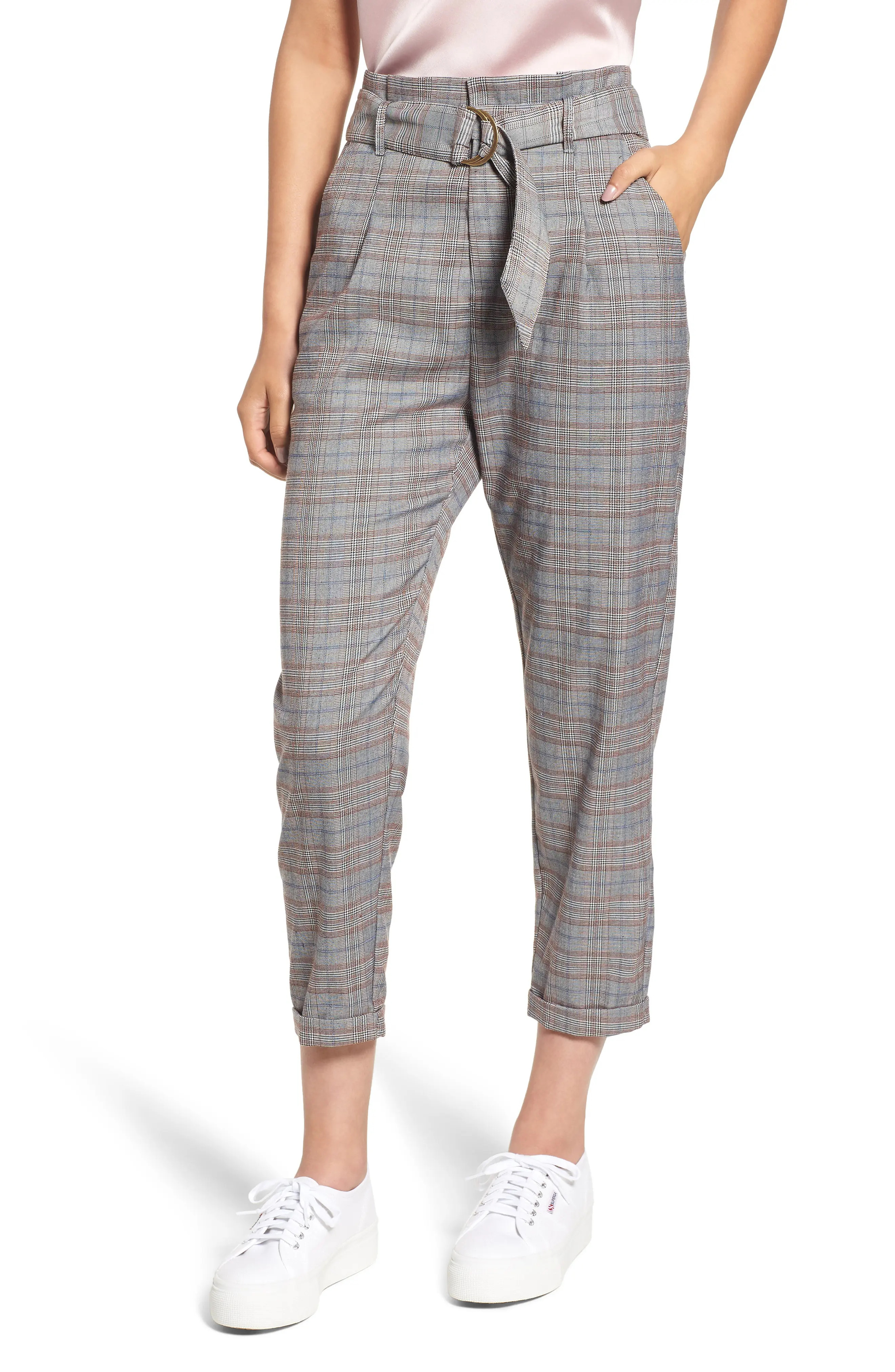 Heartloom Clover Plaid Crop Pants | Nordstrom