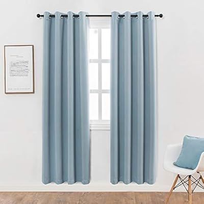 MANGATA CASA Bedroom Blackout Curtains Grommet 2 Panels,Thermal Window Curtain Panel for Living R... | Amazon (US)