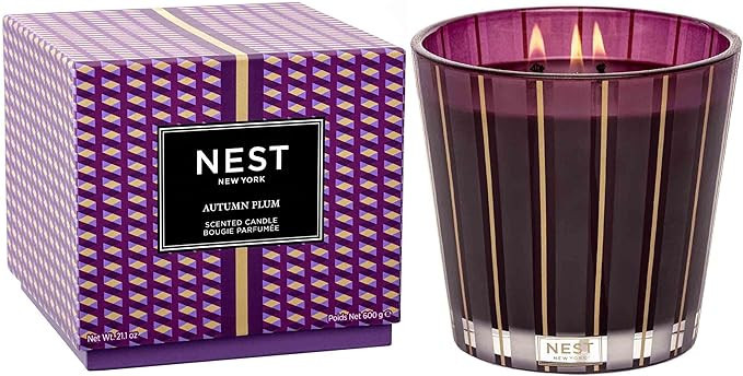 NEST Fragrances Autumn Plum Scented 3-Wick Candle, 21 Ounces | Amazon (US)
