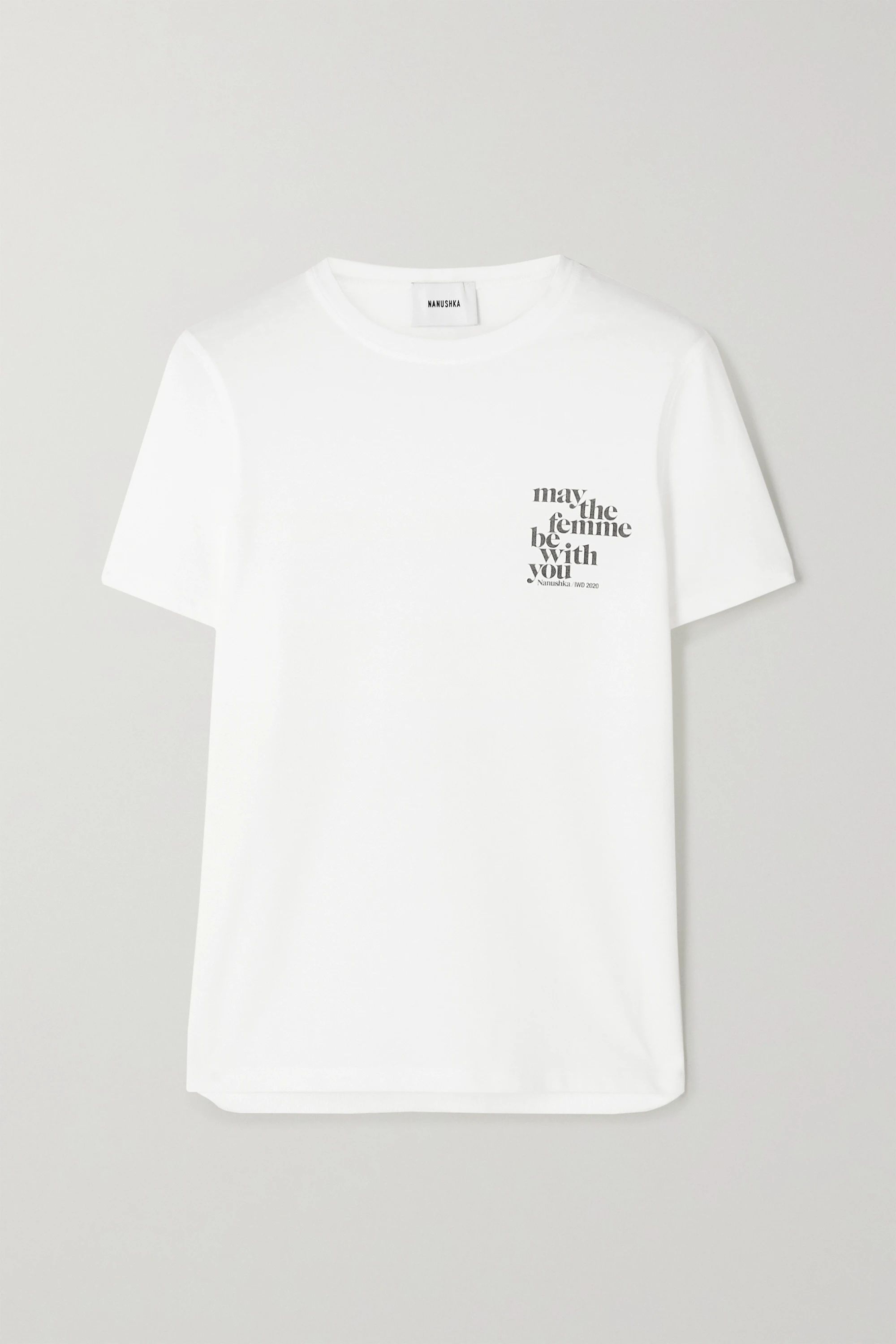 International Women’s Day printed organic cotton-jersey T-shirt | NET-A-PORTER (US)