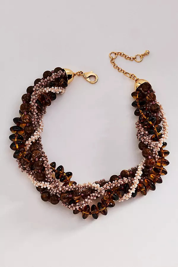 Layered Bead Cluster Necklace | Anthropologie (US)