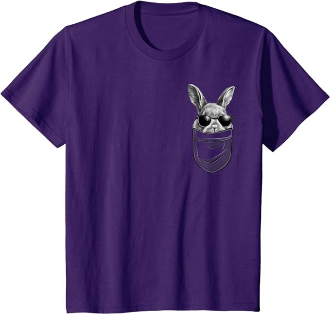 Happy Easter Bunny Pocket Shirt for Boys - Kids T-Shirt | Amazon (US)