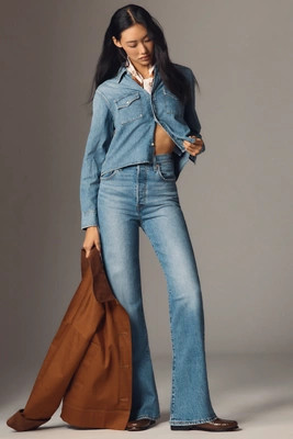 Levi's Ribcage High-Rise Straight-Leg Jeans | Anthropologie (US)