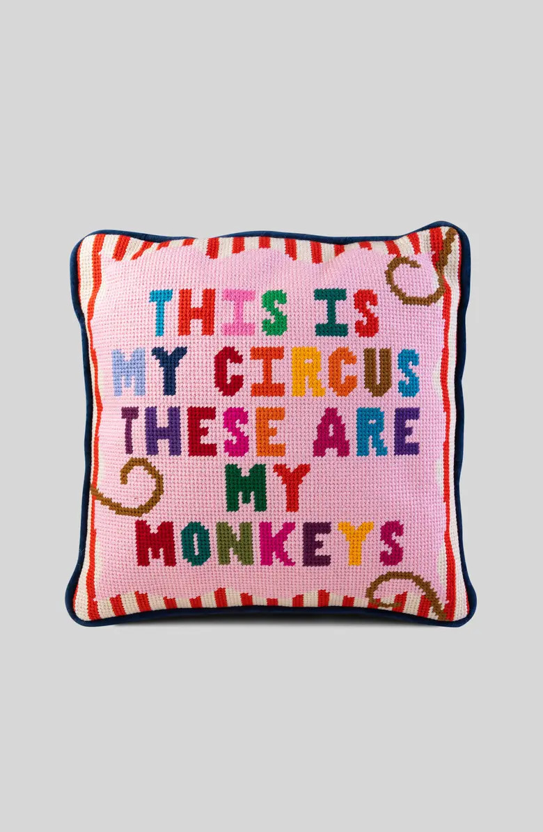 My Circus Needlepoint Pillow | Nordstrom