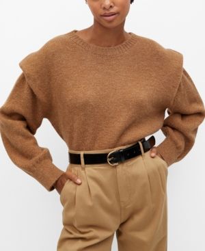 Mango Women's Shoulder Pad Knit Sweater | Macys (US)