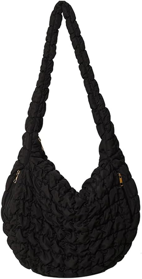 Juoxeepy Quilted Tote Bag Large Puffer Crossbody Bag Women Puffy Shoulder Bag Quilted Padding Hob... | Amazon (US)