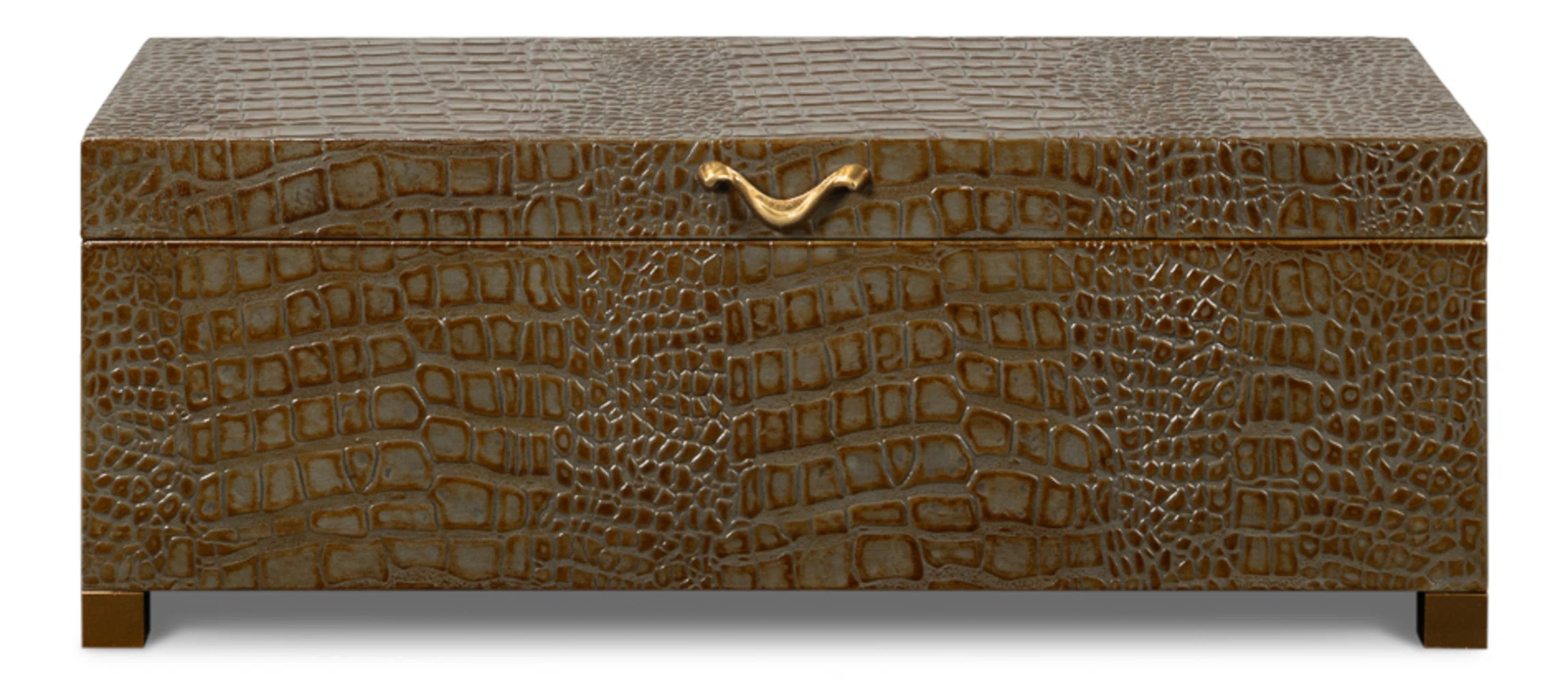 Shagreen Handmade Faux Leather Decorative Trunk | Wayfair North America