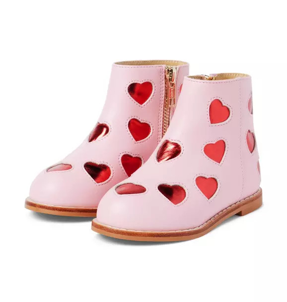 Metallic Heart Bootie | Janie and Jack