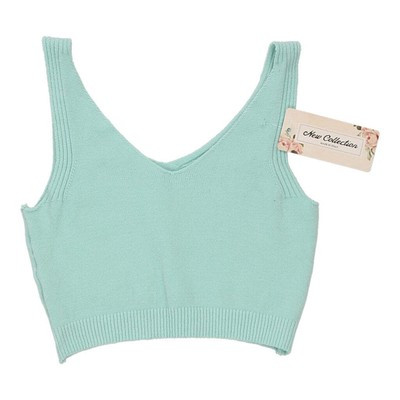 New Collection Crop Top - Small Green Cotton | eBay UK