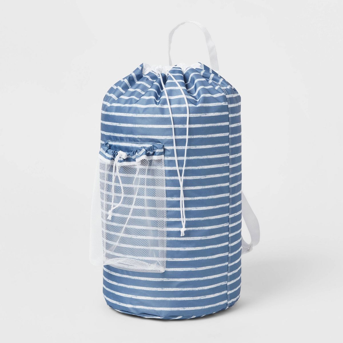 Backpack Laundry Bag Textured Striped Blue - Brightroom™ | Target