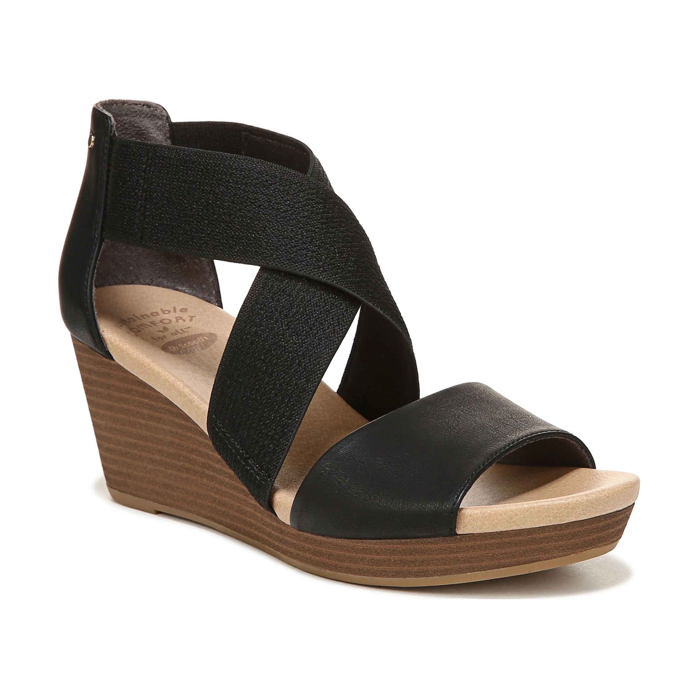 Dr. Scholl's Womens Barton Band Ankle Strap Wedge Sandal | Walmart (US)
