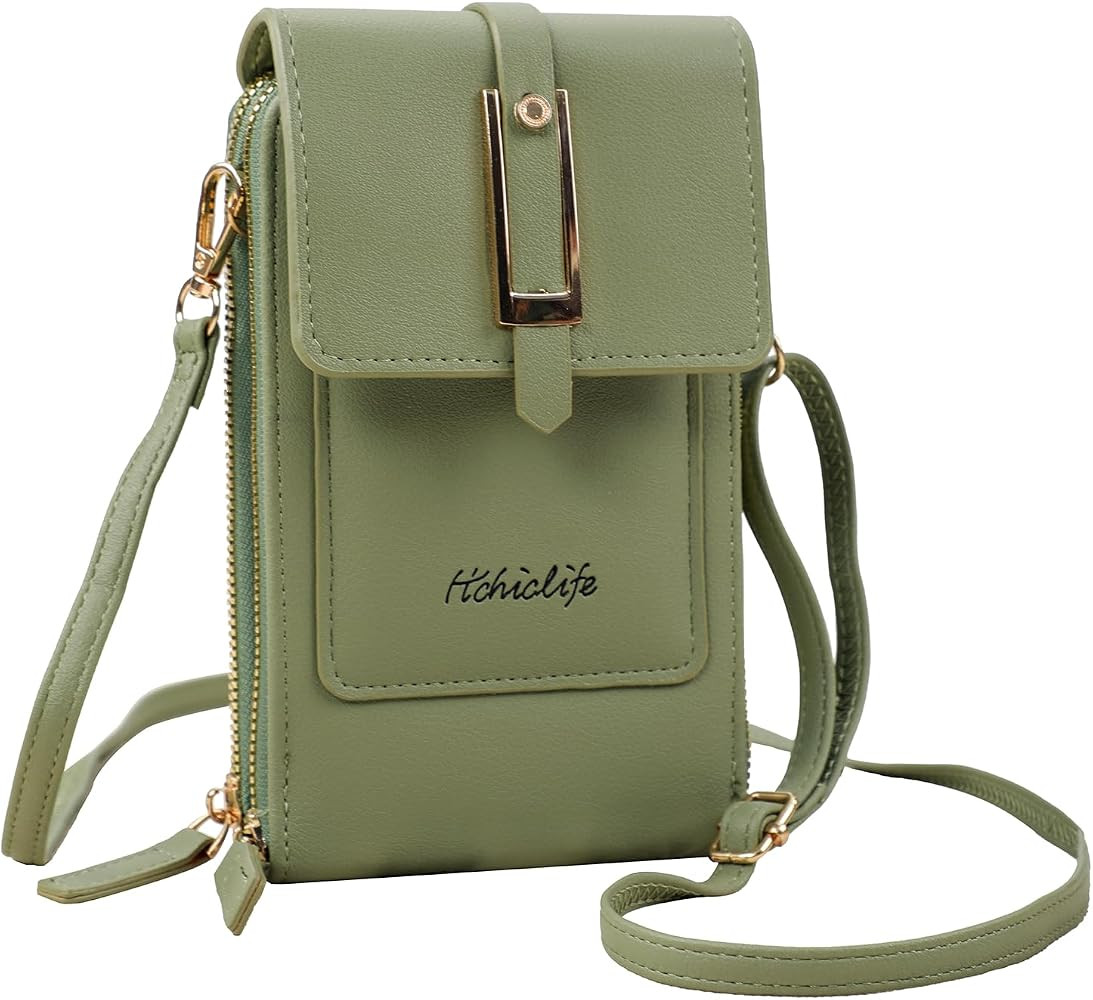 Small Crossbody Cell Phone Bag for Women, Mini Shoulder Purse with Credit Card Slots | Amazon (US)
