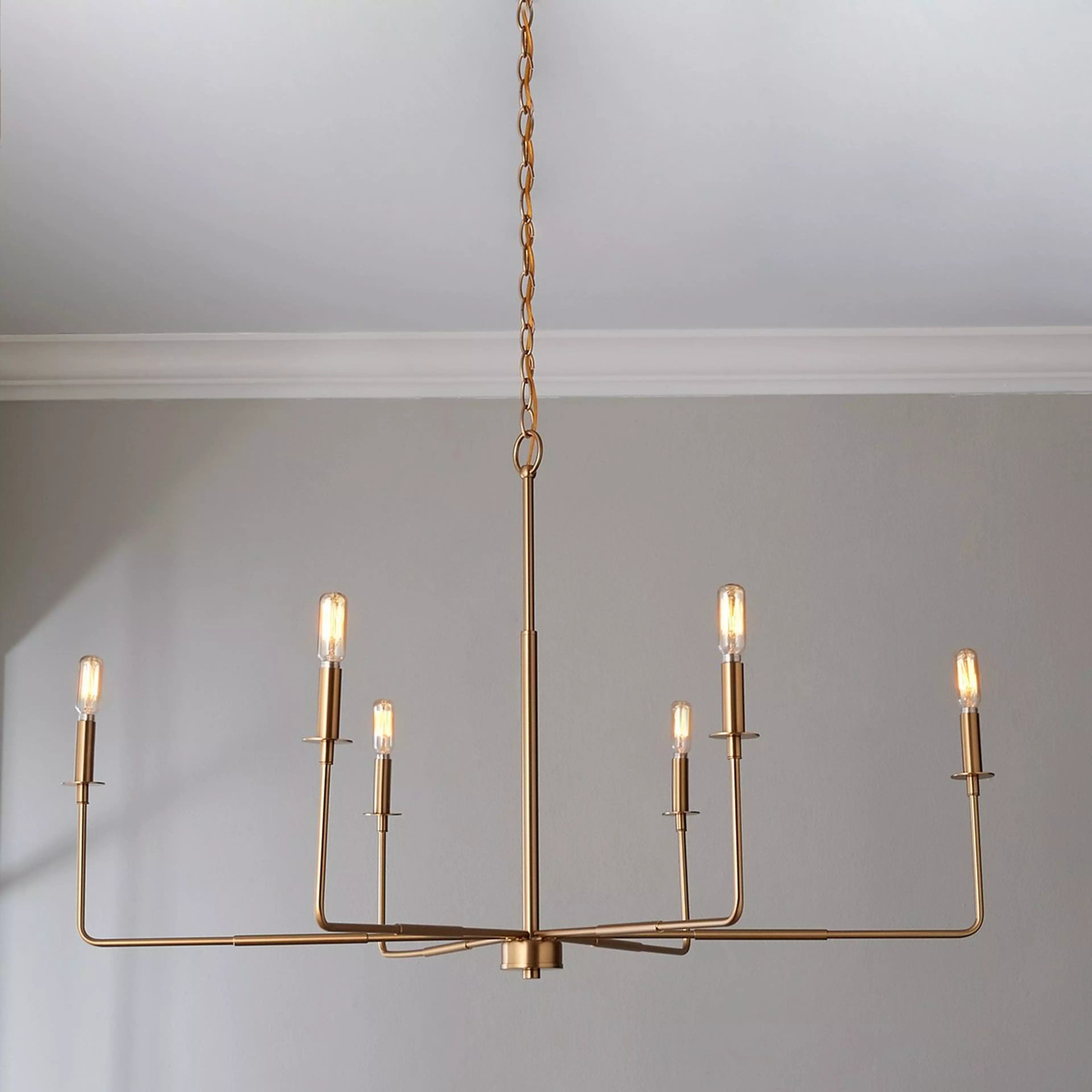 Elongated Spoke Chandelier | Shades of Light