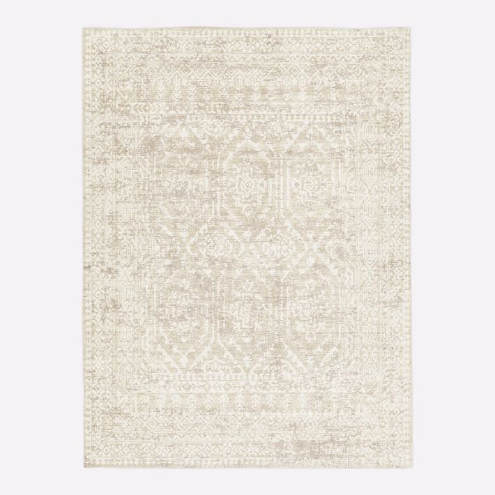 Reflected Emblem Easy Care Rug | West Elm (US)