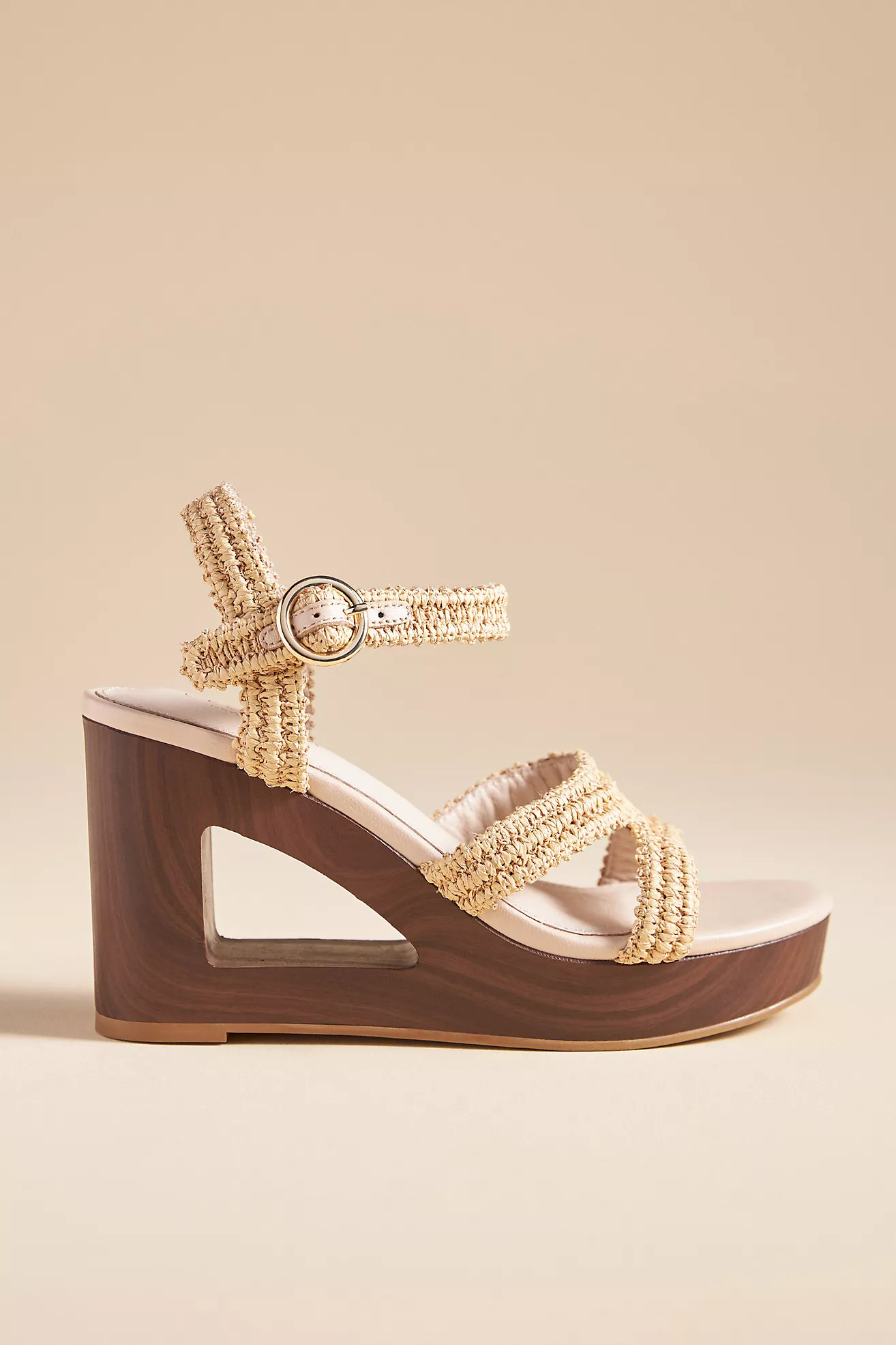 Cecelia New York Nebra Cutout Wedge Heels | Anthropologie (US)