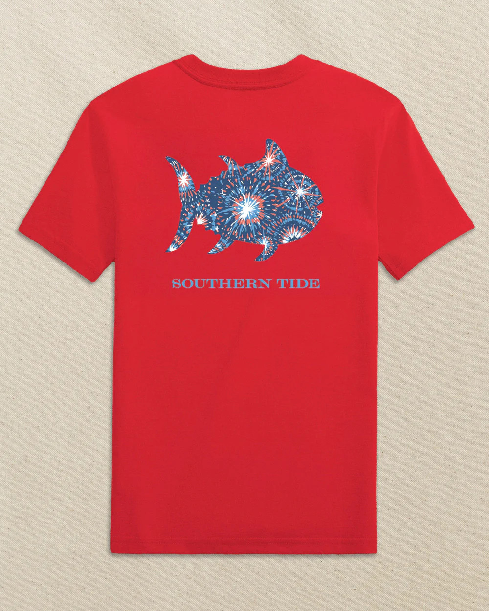 Kids Skipjack Fill Fireworks Short Sleeve T-Shirt | Southern Tide