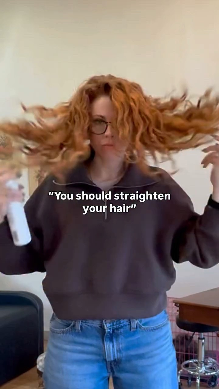 Respectfully… ✨no ✨

If you have curly hair, let this be your sign to rock your natural curls.

Besides feeling more like yourself, you’ll probably get more compliments with hair the doesn’t look like everyone else’s anyway 😉
.
.
.
#loveyourlocks
#curlyhairedgirls
#curlyhair
#embracemynaturalhair
#curlyhairlove