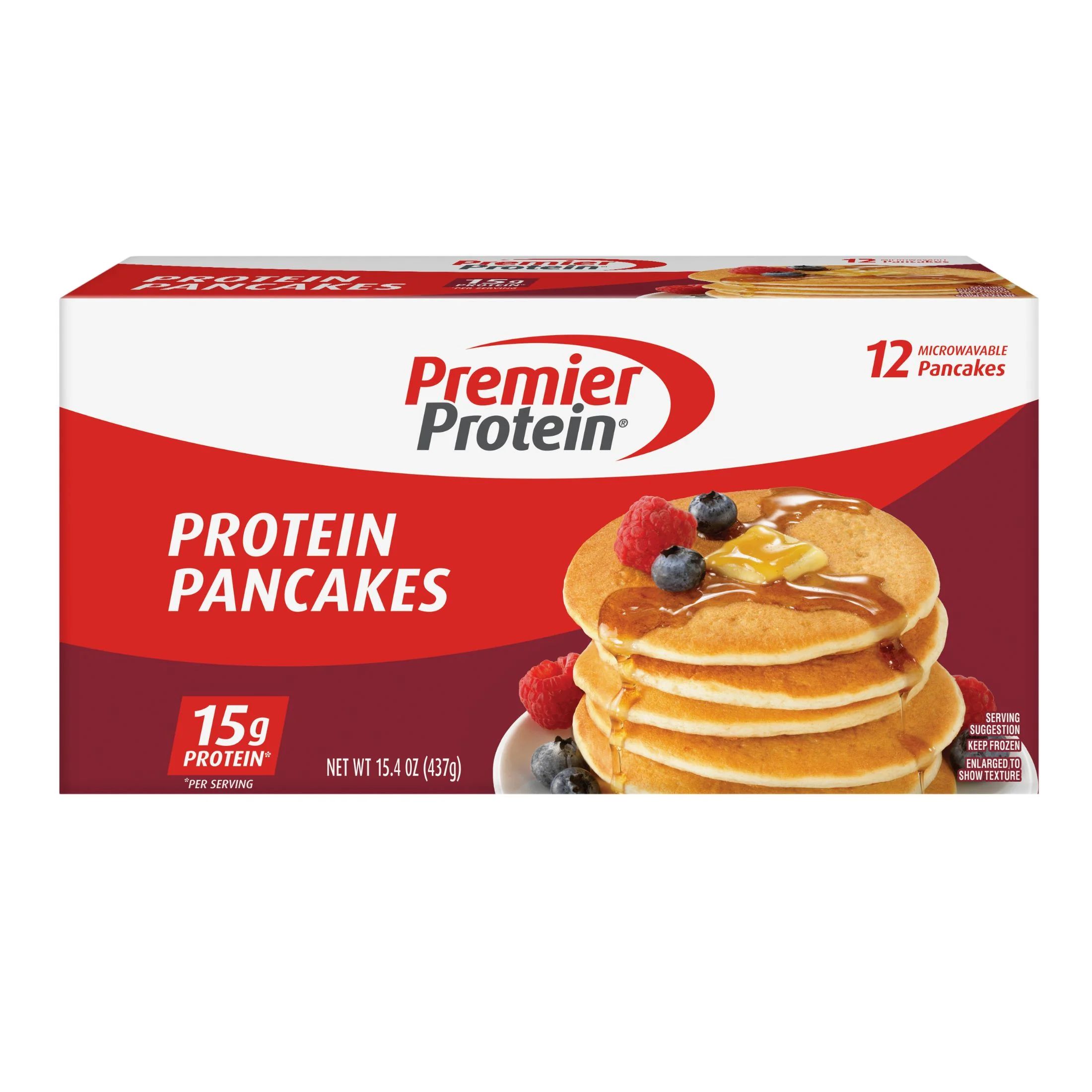 Premier Protein Pancakes, 15.4 oz, 12 Count, (Frozen) | Walmart (US)