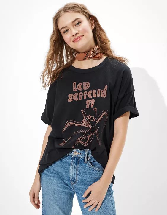 Tailgate Women's Led Zeppelin Oversized Graphic T-Shirt | American Eagle Outfitters (US & CA)