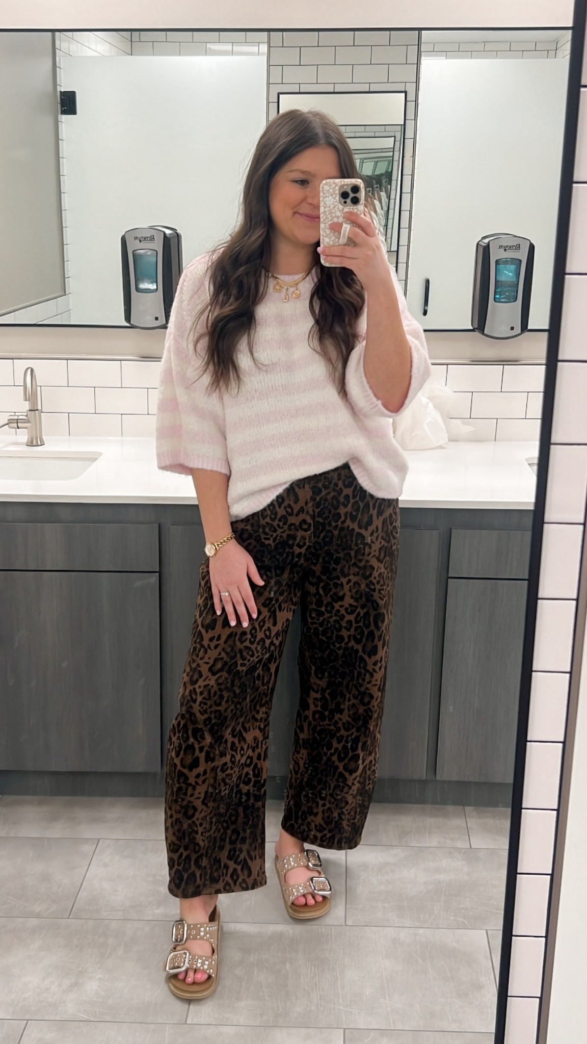 Love love love this outfit for spring, work, all the things. The top is so pretty and I am loving the mismatched patterns right now. Wearing medium in both top and bottoms, TTS :) 


Mom outfit / spring outfit / mom style / working mom / mom work outfit / mom workwear / teacher outfit / work outfit / comfy outfit / everday style / leopard print / striped top / spring top / work style / barrel jeans / leopard barrel 

#LTKWorkwear #LTKootd #LTKmomlife