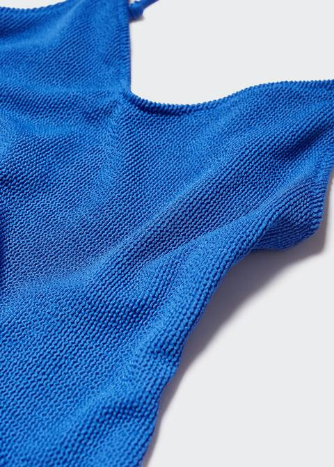 Textured swimsuit with adjustable straps | MANGO (US)
