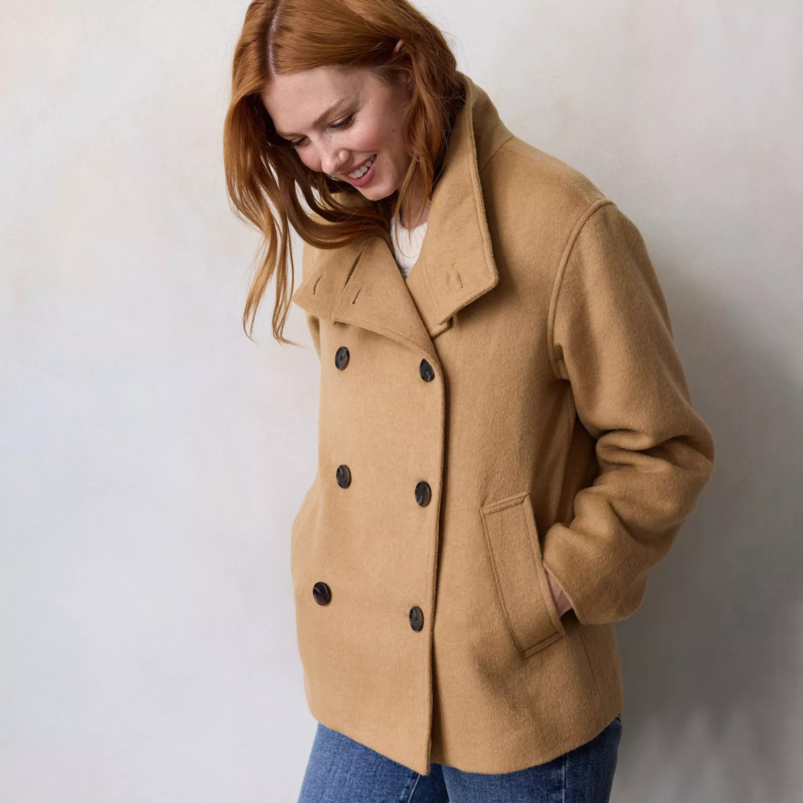 Women's LC Lauren Conrad Double-Breasted Coat | Kohl's