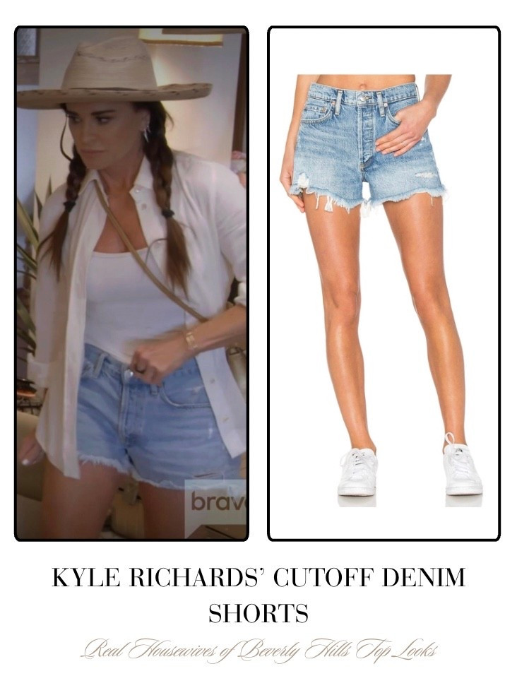 Kyle Richards’ Cutoff Denim Shorts 