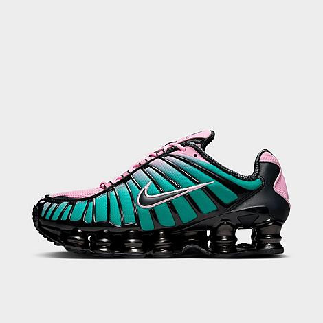 Nike Women's Shox TL FADE Casual Shoes in Light Arctic Pink/Off Noir/Neptune Green Size: 7.5 | JD Sports (US)