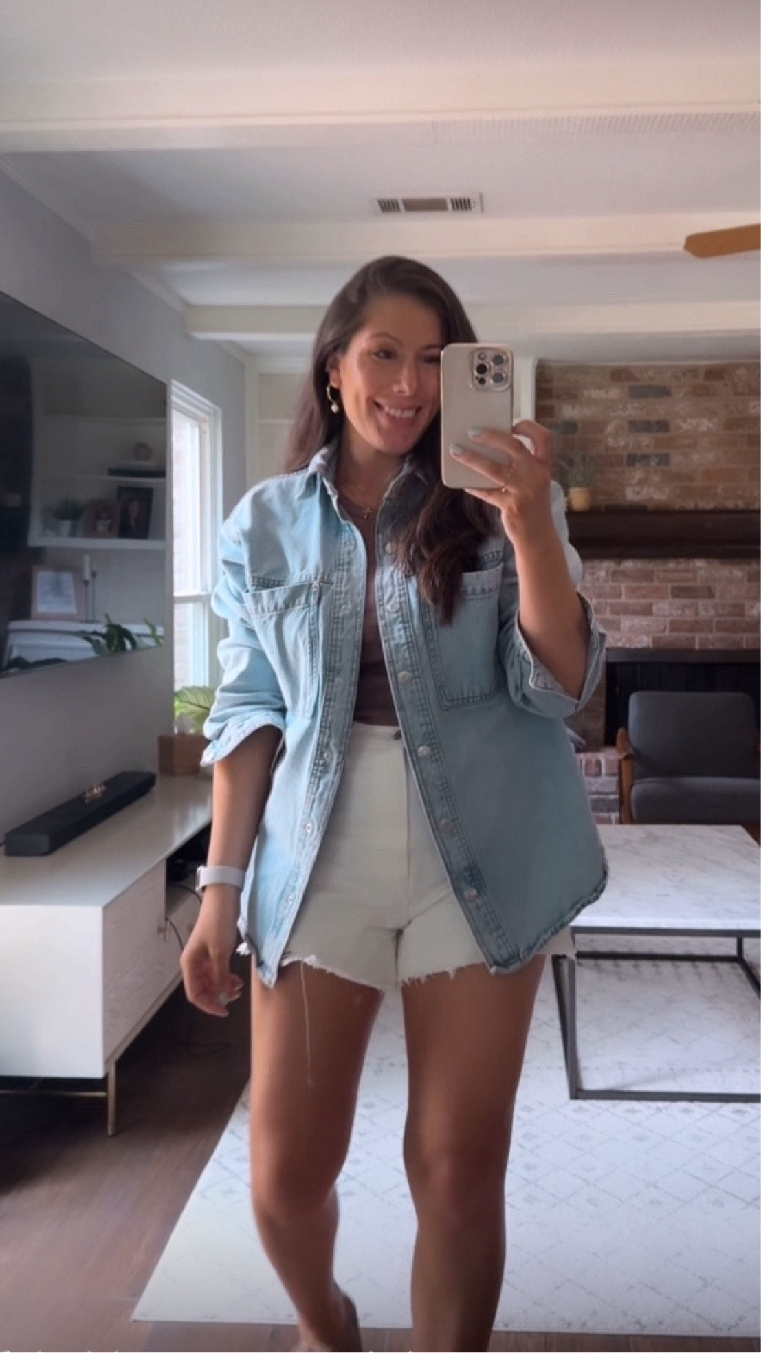 
Target shorts are Levi’s, wearing size 30 
Tank top is also Target in size large.  My denim jacket is old from Mango, but linked similar styles.

My crochet sandals are also Target and currently limited restocked!!

Target style, Target outfit, white denim shorts, summer outfit, summer style, summer look, denim jacket, Levi’s shorts, white shorts  #ltkvideo #ltkfindsunder50 #ltkstyletip womens white shorts, white jean shorts, white shorts outfits 

#LTKSeasonal #LTKOver40 #LTKSummerSales