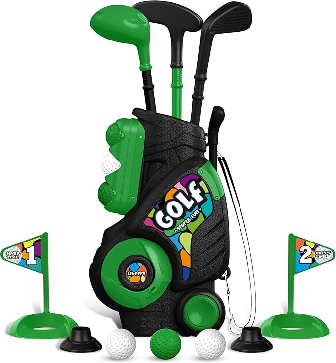 Liberry Toddler Golf Set for Boys Girls Age 2 3 4, Upgraded Kids Golf Cart with Shoulder Strap De... | Amazon (US)