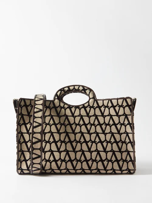 Valentino Garavani - Le Troisième Toile Iconographe Jacquard Tote Bag - Womens - Brown Cream | Matches (US)