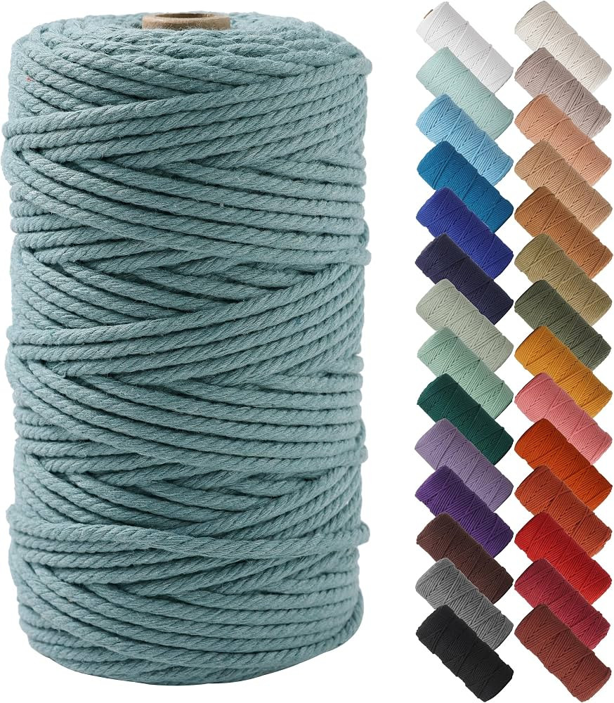 NOANTA Eucalyptus Macrame Cord 4mm x 109yards, Cotton Rope Macrame Yarn | Amazon (US)