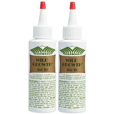 Wild Growth Hair Oil (PACK OF 2) Promotes Growth, Strengthen and Improve Hair | Reducing Breakage or Shedding (4 oz) | Target