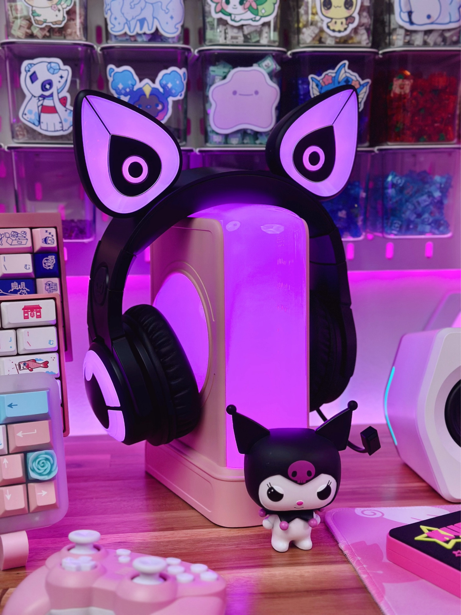 Love how pretty my cat ear headphones look on my Crystal Headphone Stand! 😻💕🎀

Linked the stand below with more color options + more headsets and what you see at my desk~ ✨

💗🌸💗🌸💗🌸💗

Yowu Chan, Yowu Crystal Headphone Stand, cat ear headphones, cat ear gaming headset, RGB headset stand, RGB gaming headphones, Hello Kitty and Friends, Sanrio, gaming room, gaming headset, pink gaming accessories, gaming room ideas, pink gaming setup, kawaii gaming setup, pc gaming setup, wireless headset, Bluetooth headset, gift ideas, holiday gifts, magical girl, Kuromi, ikea pegboard, Funko Pop

#LTKHome #LTKSaleAlert #LTKFindsUnder50