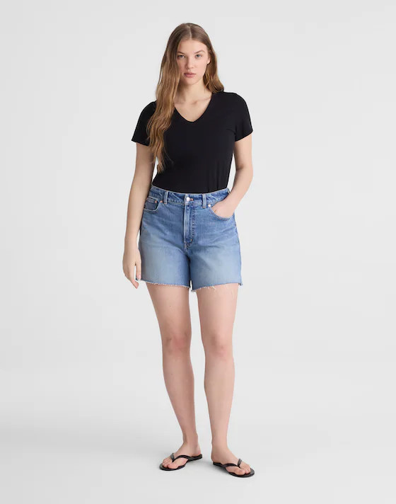 The Curvy Perfect Vintage Mid-Length Jean Short | Madewell