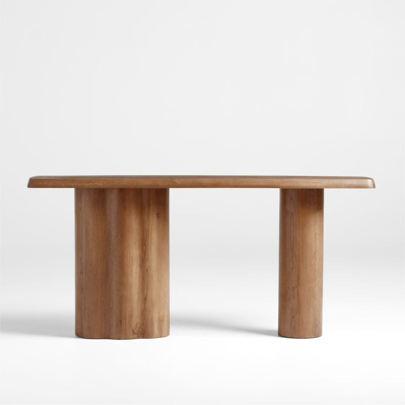 Winslow Oak Wood Console Table by Jake Arnold | Crate & Barrel | Crate & Barrel