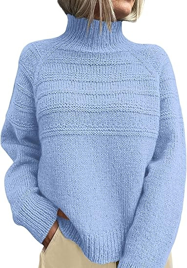 PRETTYGARDEN Women's Turtleneck Sweaters 2026 Fall Chunky Knit Pullover Long Sleeve Jumper Tops T... | Amazon (US)